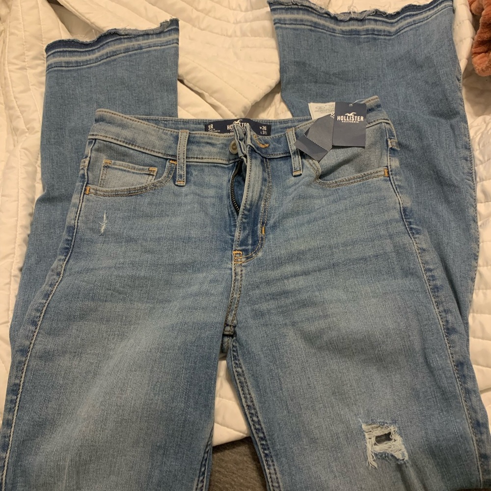 Ripped flare Hollister jeans